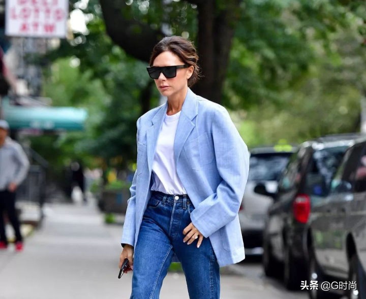 复古显瘦宽松高级感西装,复古知性西装