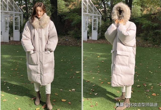 中款羽绒服怎么穿搭显腿长,羽绒服臃肿怎么挑选