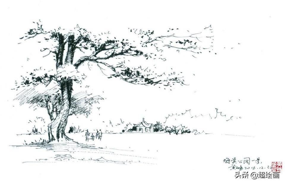 十大顶级钢笔画速写,钢笔速写100幅图片