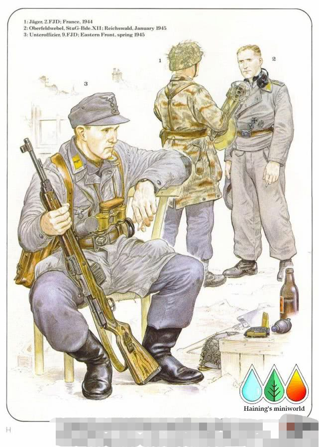 二战德军单兵装备图片,德军空降军服