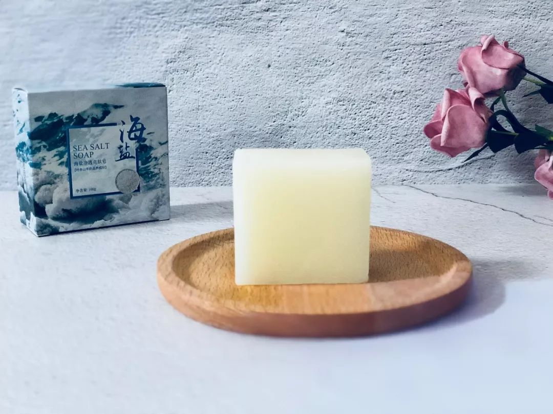 羊奶手工皂美白保湿洁面皂,肌肤之食海盐羊奶皂