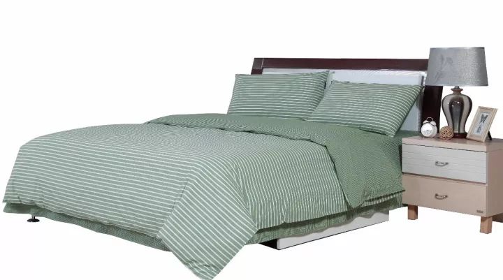 返场预告|可以裸睡的BOBO四件套，柔软亲肤的A类水洗棉材质+文艺小清新的配色，和口碑炸裂的蚕丝被是绝配