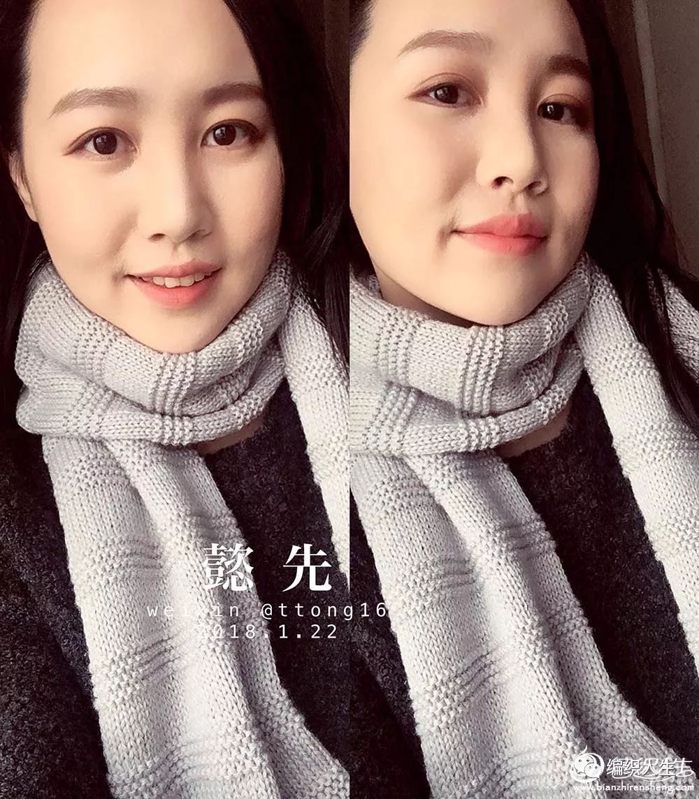 围巾手工织推荐女款棒针,纯羊毛围巾男女通用款
