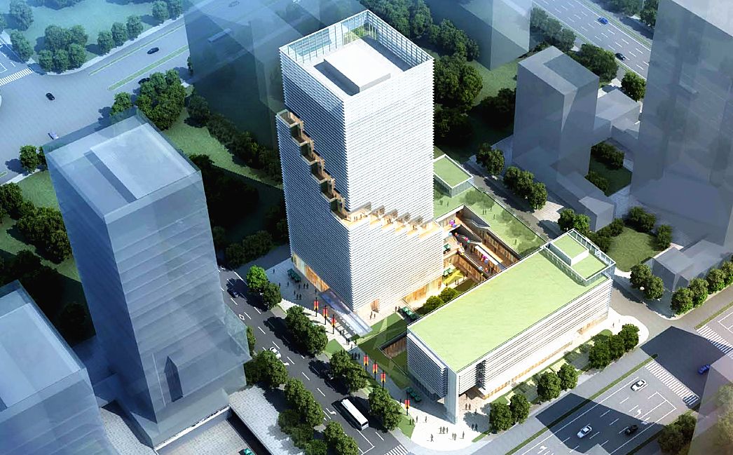 总投3.8亿！城北“新型地标”建筑！打造空中绿色阶梯！设置观景玻璃体！