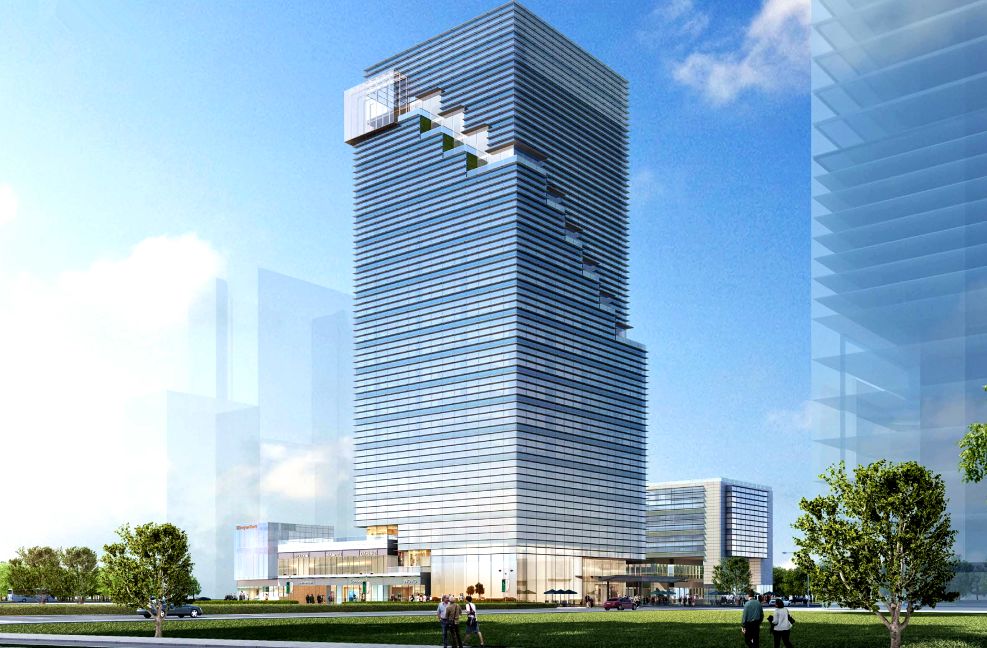 总投3.8亿！城北“新型地标”建筑！打造空中绿色阶梯！设置观景玻璃体！