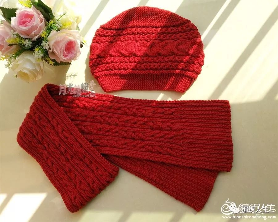 棒针围巾和帽子的教程,冬天棒针最新款帽子