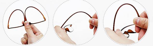 来自日本的超轻老花镜，轻如纸片，而且折不断