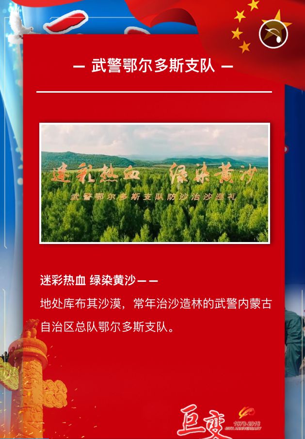 H5丨“巨变·我守卫的热土”——*警武**内蒙古总队鄂尔多斯支队