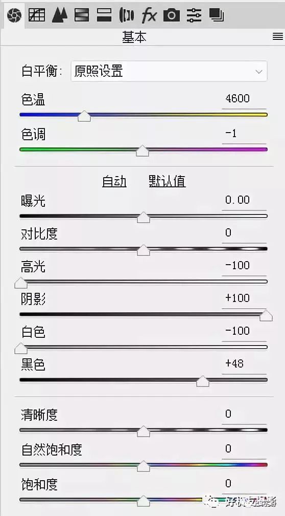 简单方法快速校正大光比照片