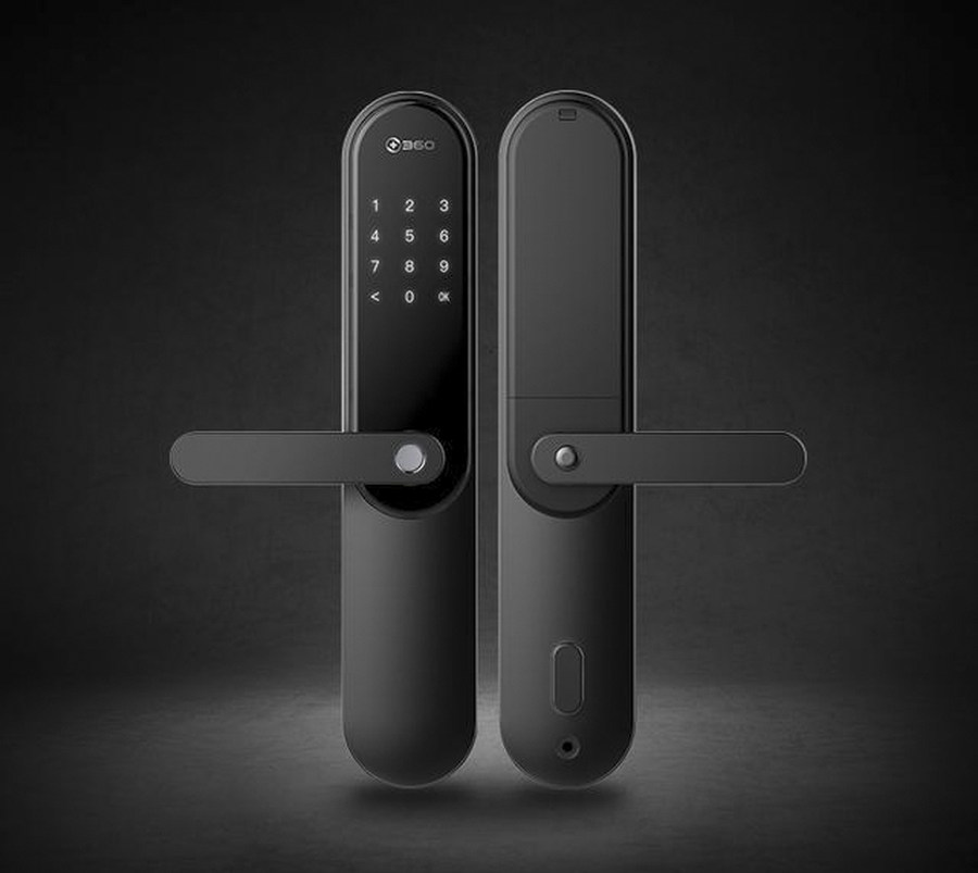 360智能门锁m1青春版,不带钥匙孔的智能锁