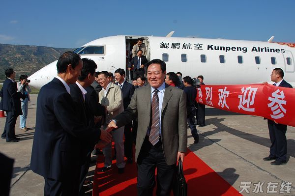 天水机场2008年9月28日通航,天水机场的历史
