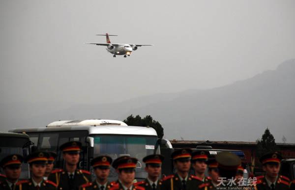 天水机场2008年9月28日通航,天水机场的历史