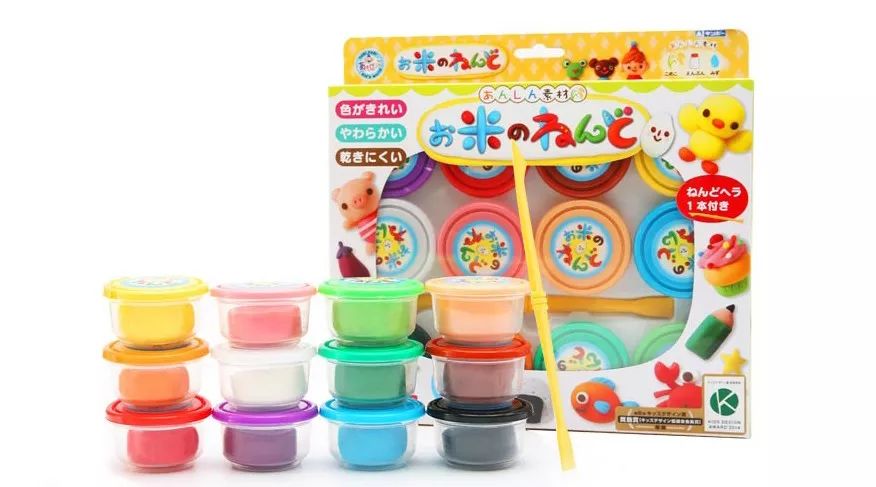 彩泥豌豆宝宝,大米彩泥作品