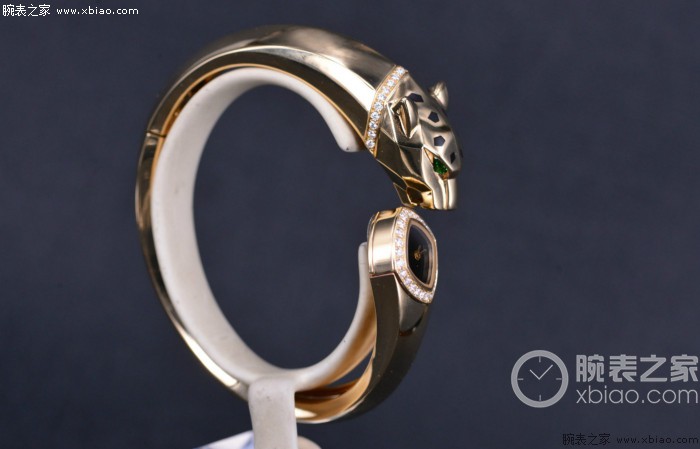 cartier卡地亚猎豹系列18k金腕表,cartier猎豹手镯腕表