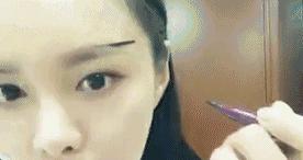 残眉修复,残眉画眉