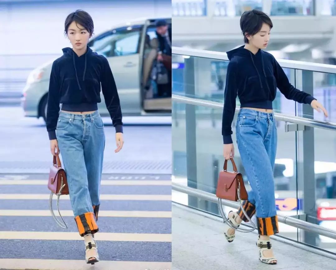 里面再穿条宽松阔腿裤也显瘦,能穿秋裤的阔腿裤推荐