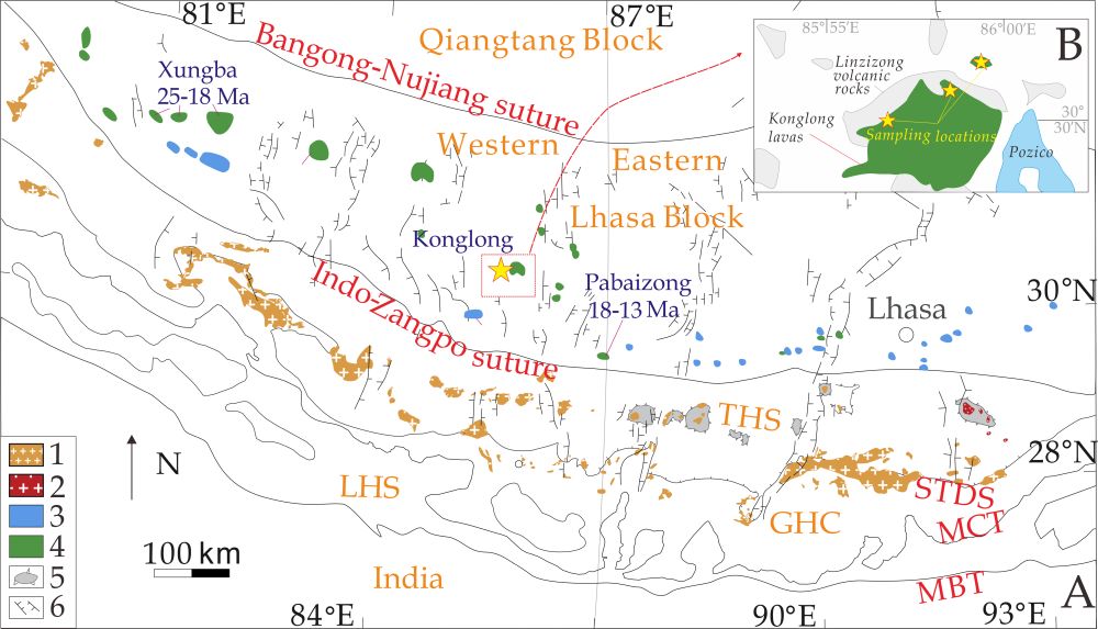 研究发现青藏高原-喜马拉雅造山带首例后碰撞A型岩浆岩