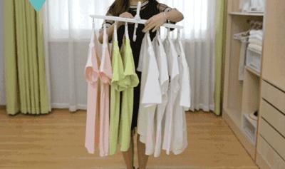 实用衣架挂钩,魔术衣架可折叠便携式多功能衣架