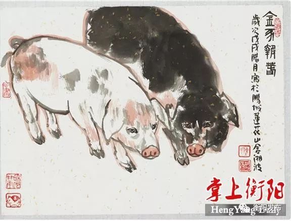 衡阳籍画家陈湘波“生肖猪”明信片发行，你收藏了吗？