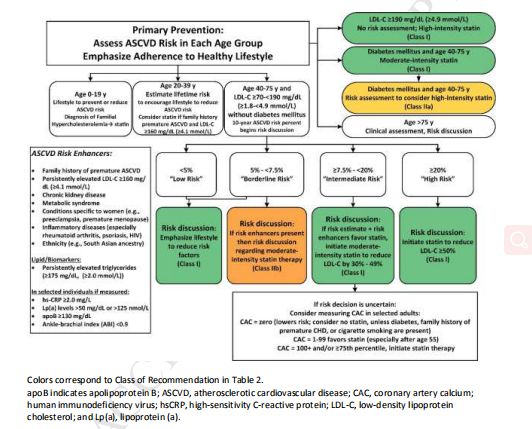 esc心血管预防指南,美国心血管一级预防