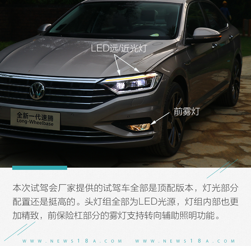 全新一代大众速腾颜值,新速腾加长了多少