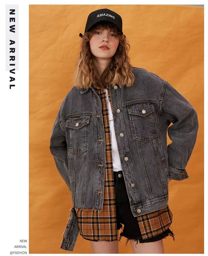 惊喜很多的衣服,今年最流行大版牛仔外套