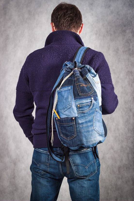 旧牛仔裤改造收纳袋的视频,旧牛仔裤改造废物利用方法