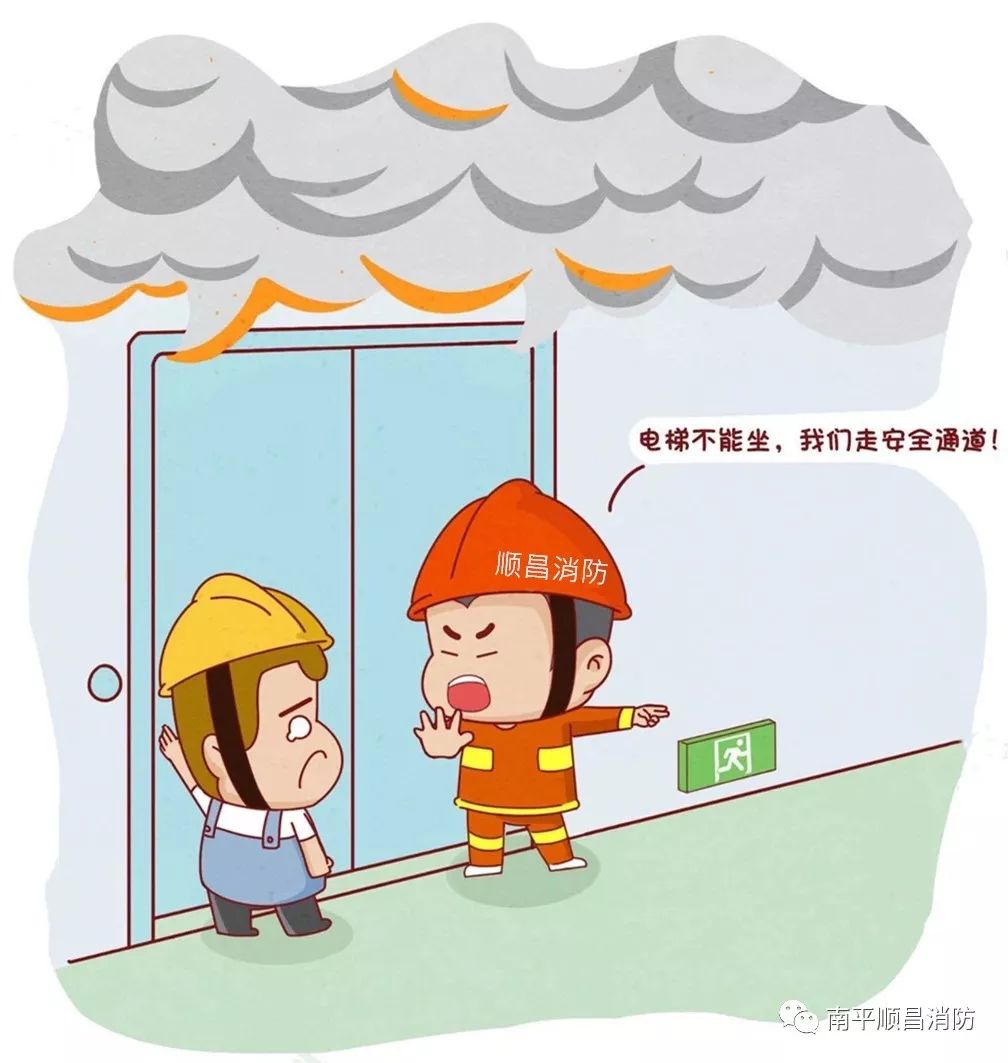 防火火灾逃生十要诀漫画,火灾逃生自救十法漫画