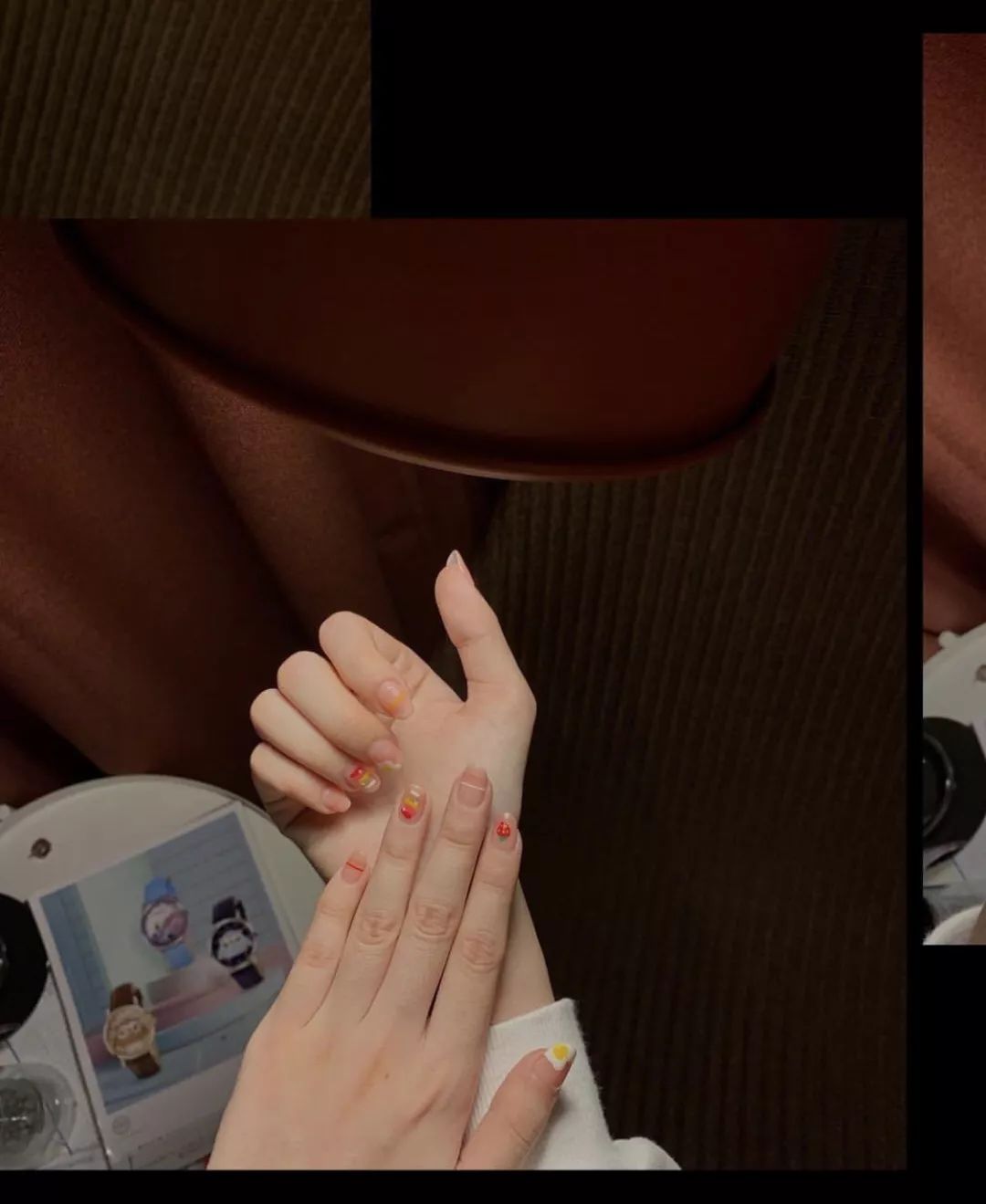 一款又甜又酷的美甲推荐给你们,夏日必备美甲ins风童趣