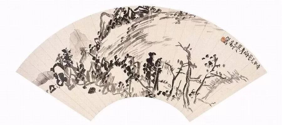 潘天寿诗意小品30幅情趣盎然,潘天寿仕女图