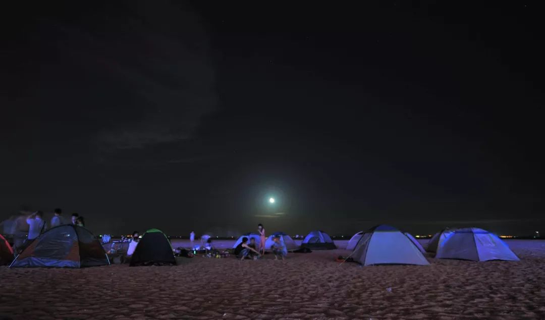 沙滩篝火啤酒狂欢,海边篝火夜晚狂欢