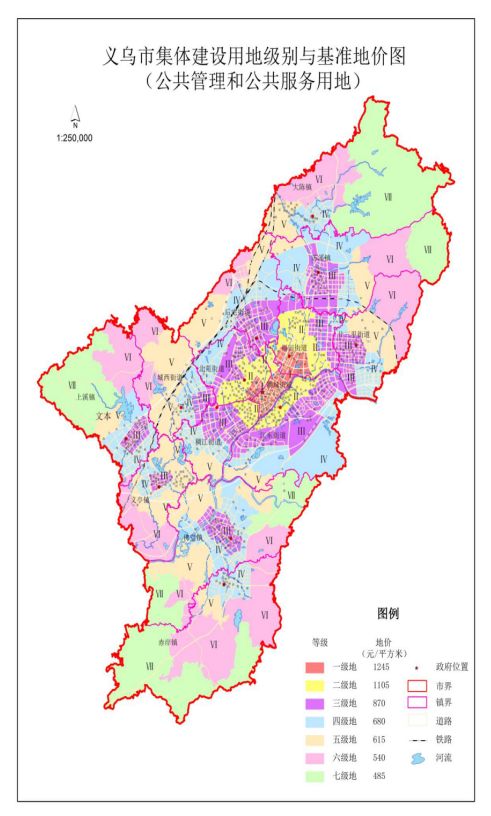 义乌市宅基地基准地价,义乌市最新基准地价