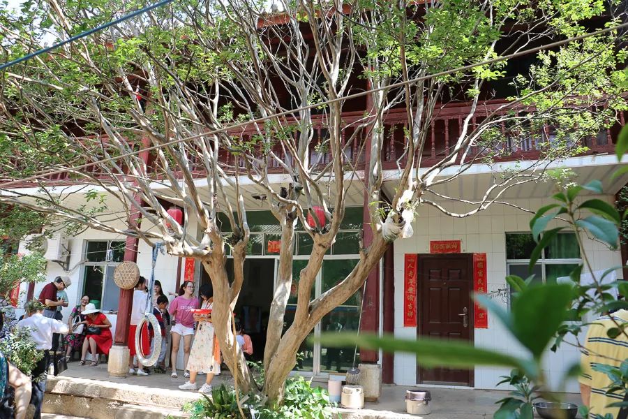 「人文宾川」古院沧桑，古树依然，这里的“花海”盛开在六月——李氏宗祠火把花