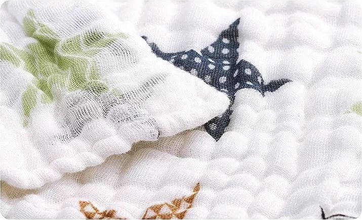 婴儿浴巾面巾,婴儿用的四层纱布浴巾