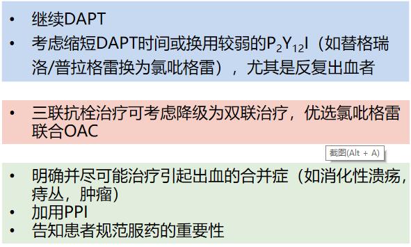 双联抗血小板治疗方案,双联抗血小板引起出血怎么办