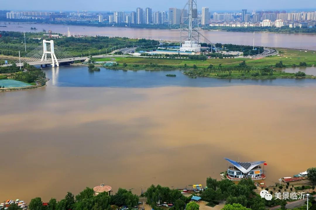 刷屏了！临沂三河口再现“琅琊八景”之“沂水拖蓝”！