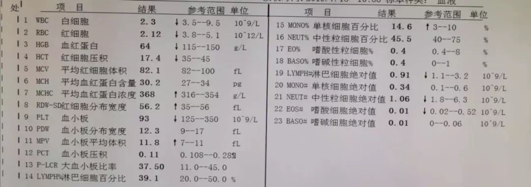 全血细胞减少就是白血病,全血细胞减少性白血病