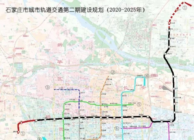 石家庄地铁目前有几条线路,石家庄地铁线路图高清版
