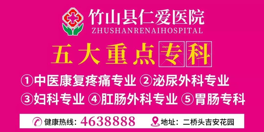 竹山十大医院排名,竹山县医院科室