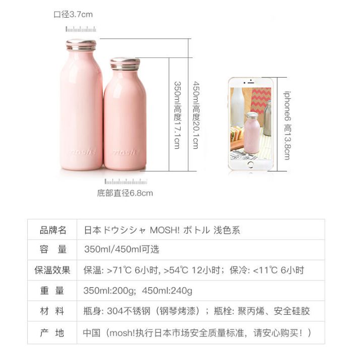 超萌大号保暖杯,韩系创意保温杯便携高颜值