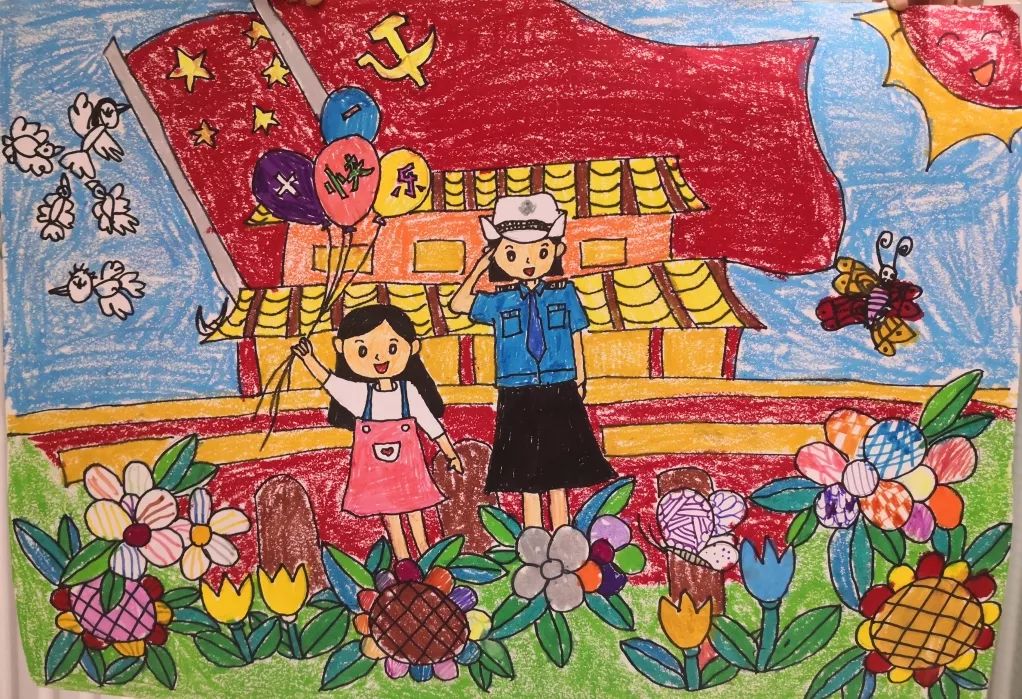 不一样的国庆献礼，福州警宝画出对祖国的爱