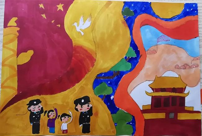 不一样的国庆献礼，福州警宝画出对祖国的爱