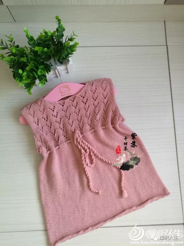 从下往上织的宝宝毛线背心裙教程,简单漂亮钩针宝宝背心裙