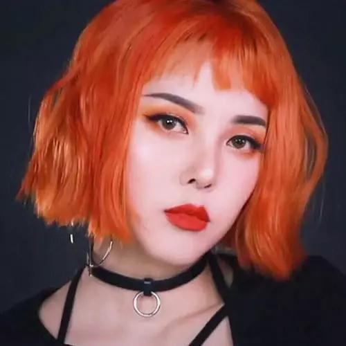 欧阳娜娜直刘海发型,欧阳娜娜齐刘海发型