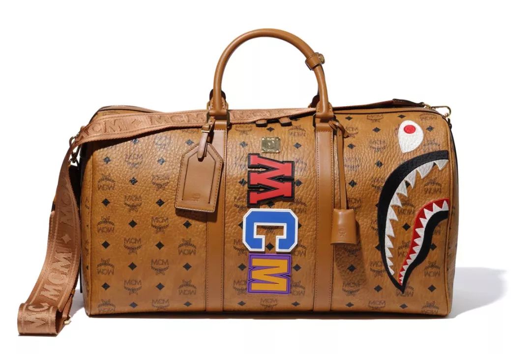 bape和mcm联名外套,mcmxbape双肩包