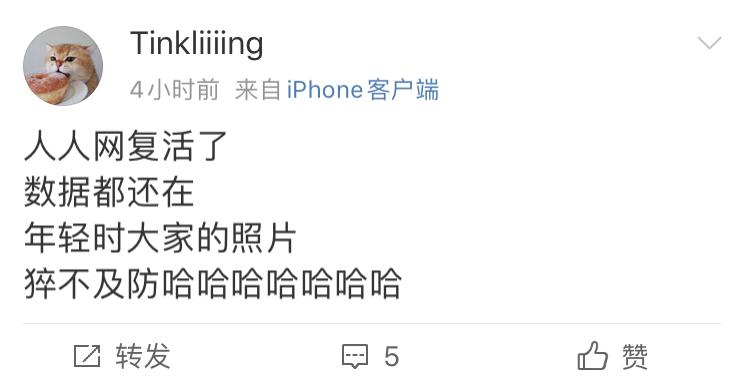 人人网回归了历史记录,人人网回归么