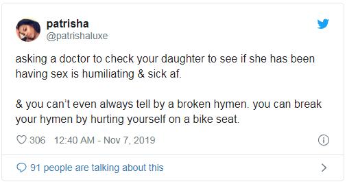 美*歌国**手每年带女儿检查处女膜是否完整，网友：？