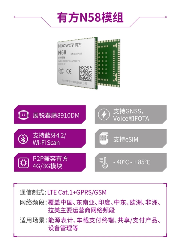 紫光展锐发布春藤8910DM：首创物联网Cat.1、2G/3G可休矣