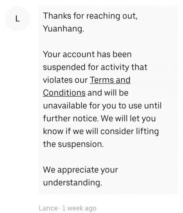 优步被禁用怎么办,优步账号被禁用