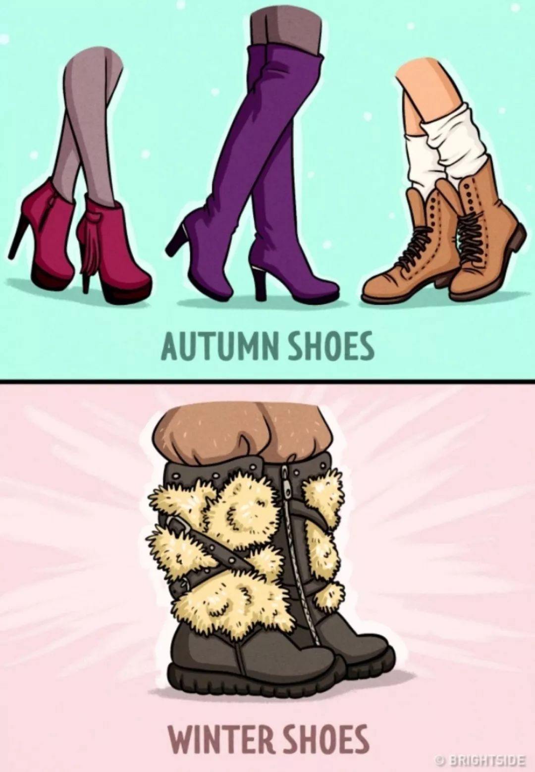 女孩过冬,女生过冬态势